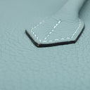 エルメス HERMES バーキン40 シエル トゴ ハンドバッグ シルバー金具 水色