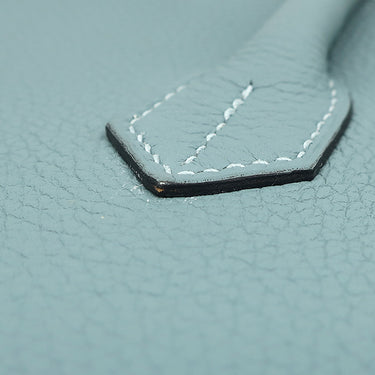 エルメス HERMES バーキン40 シエル トゴ ハンドバッグ シルバー金具 水色