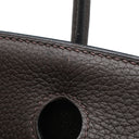 エルメス HERMES バーキン30 レナージュカロ エベンヌ トリヨンクレマンス レナージュ ハンドバッグ シルバー金具 茶 チェック柄 デフィレ限定