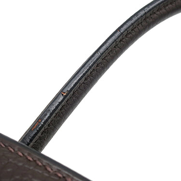 エルメス HERMES バーキン30 レナージュカロ エベンヌ トリヨンクレマンス レナージュ ハンドバッグ シルバー金具 茶 チェック柄 デフィレ限定