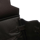 エルメス HERMES バーキン30 レナージュカロ エベンヌ トリヨンクレマンス レナージュ ハンドバッグ シルバー金具 茶 チェック柄 デフィレ限定