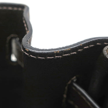 エルメス HERMES バーキン30 レナージュカロ エベンヌ トリヨンクレマンス レナージュ ハンドバッグ シルバー金具 茶 チェック柄 デフィレ限定