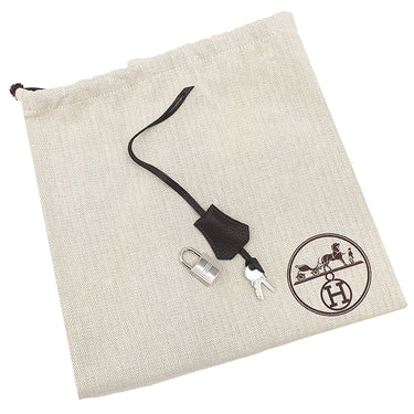 エルメス HERMES バーキン30 レナージュカロ エベンヌ トリヨンクレマンス レナージュ ハンドバッグ シルバー金具 茶 チェック柄 デフィレ限定