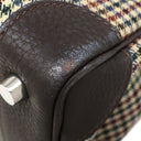 エルメス HERMES バーキン30 レナージュカロ エベンヌ トリヨンクレマンス レナージュ ハンドバッグ シルバー金具 茶 チェック柄 デフィレ限定