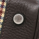 エルメス HERMES バーキン30 レナージュカロ エベンヌ トリヨンクレマンス レナージュ ハンドバッグ シルバー金具 茶 チェック柄 デフィレ限定