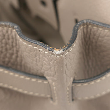 エルメス HERMES バーキン30 トゥルティエールグレー トリヨンクレマンス ハンドバッグ シルバー金具 グレージュ