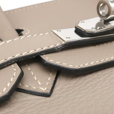 エルメス HERMES バーキン30 トゥルティエールグレー トリヨンクレマンス ハンドバッグ シルバー金具 グレージュ