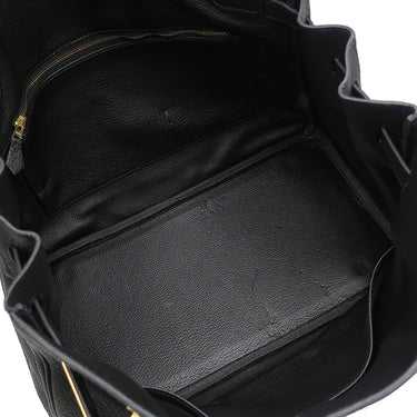 エルメス HERMES バーキン35 ブラック フィヨルド ハンドバッグ ゴールド金具 黒