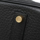 エルメス HERMES バーキン35 ブラック フィヨルド ハンドバッグ ゴールド金具 黒