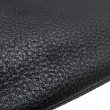 エルメス HERMES バーキン35 ブラック フィヨルド ハンドバッグ ゴールド金具 黒