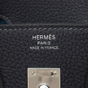 エルメス HERMES バーキン25 ヴェルソ キャバン×セレスト トゴ ハンドバッグ シルバー金具 新品 未使用 濃紺 水色