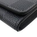 ルイヴィトン LOUIS VUITTON アンヴェロップ カルト ドゥ ヴィジット N63338 ダミエグラフィット ダミエグラフィットキャンバス カードケース シルバー金具 黒