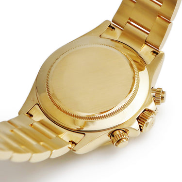 腕時計 ロレックス ROLEX コスモグラフ デイトナ 116528 Y番 自動巻き メンズ Y番 K18YG無垢 白 アラビア 黒目 パンダ Cal.4130