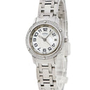 腕時計 エルメス HERMES クリッパー ナクレ CP1.230 クオーツ レディース 純正ダイヤ シェル デイト アラビア