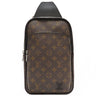 ルイヴィトン LOUIS VUITTON アヴェニュー スリングバッグ M46327 モノグラムマカサー モノグラムマカサーキャンバス ボディバッグ シルバー金具 茶