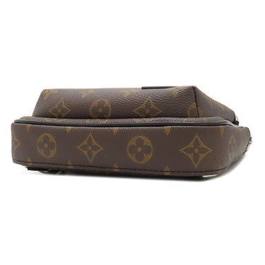 ルイヴィトン LOUIS VUITTON アヴェニュー スリングバッグ M46327 モノグラムマカサー モノグラムマカサーキャンバス ボディバッグ シルバー金具 茶
