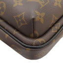 ルイヴィトン LOUIS VUITTON アヴェニュー スリングバッグ M46327 モノグラムマカサー モノグラムマカサーキャンバス ボディバッグ シルバー金具 茶