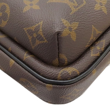 ルイヴィトン LOUIS VUITTON アヴェニュー スリングバッグ M46327 モノグラムマカサー モノグラムマカサーキャンバス ボディバッグ シルバー金具 茶