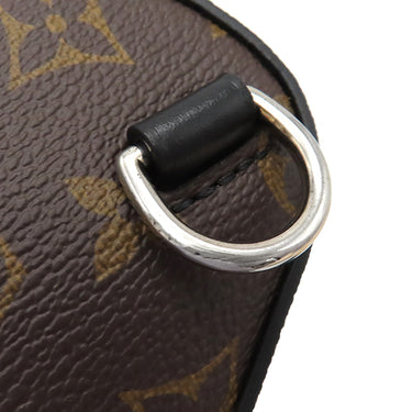 ルイヴィトン LOUIS VUITTON アヴェニュー スリングバッグ M46327 モノグラムマカサー モノグラムマカサーキャンバス ボディバッグ シルバー金具 茶