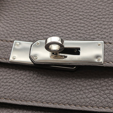 エルメス HERMES バーキン40 エタン トゴ ハンドバッグ シルバー金具 グレージュ