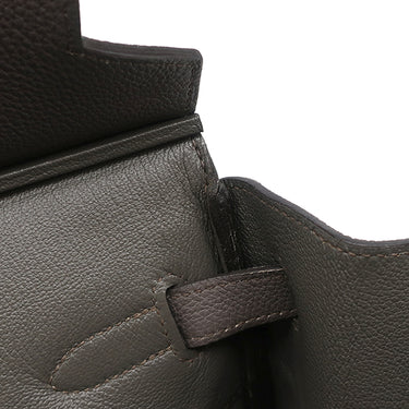 エルメス HERMES バーキン40 エタン トゴ ハンドバッグ シルバー金具 グレージュ