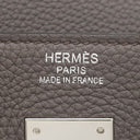 エルメス HERMES バーキン40 エタン トゴ ハンドバッグ シルバー金具 グレージュ