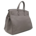 エルメス HERMES バーキン40 エタン トゴ ハンドバッグ シルバー金具 グレージュ