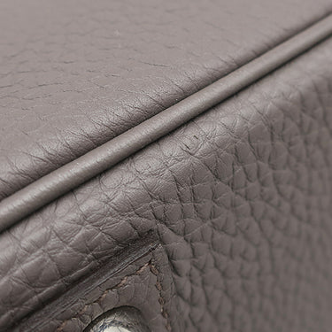 エルメス HERMES バーキン40 エタン トゴ ハンドバッグ シルバー金具 グレージュ