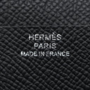 エルメス HERMES ベアンスフレ ブラック ヴォーエプソン 長財布 シルバー金具 黒 二つ折り財布