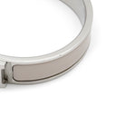 エルメス HERMES クリックH PM マロングラッセ×シルバー メタル エナメル ブレスレット Hブレス