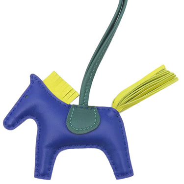 エルメス HERMES ロデオPM ペガサス ブルーエレクトリック×ライム×マラカイト アニューミロ バッグチャーム 青 黄 緑