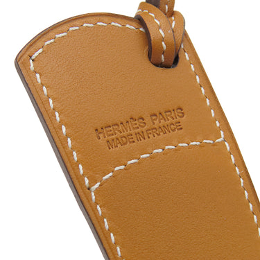 エルメス HERMES パドック ボット ブーツ ナチュラルサブレ×カプシーヌ ヴォースイフト バトラー バッグチャーム シルバー金具 茶 オレンジ