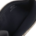 エルメス HERMES コンスタンス スリム ウォレット ブルーインディゴ ヴォーエプソン 二つ折り財布 シルバー金具 紺