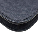 エルメス HERMES コンスタンス スリム ウォレット ブルーインディゴ ヴォーエプソン 二つ折り財布 シルバー金具 紺