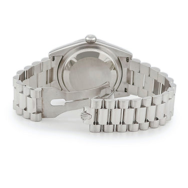腕時計 ロレックス ROLEX デイデイト 118296A P番 自動巻き メンズ P番 Pt950無垢 純正ダイヤ シルバー プラチナ