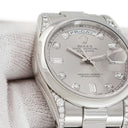 腕時計 ロレックス ROLEX デイデイト 118296A P番 自動巻き メンズ P番 Pt950無垢 純正ダイヤ シルバー プラチナ