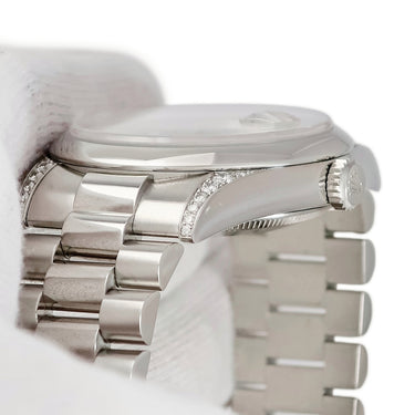 腕時計 ロレックス ROLEX デイデイト 118296A P番 自動巻き メンズ P番 Pt950無垢 純正ダイヤ シルバー プラチナ