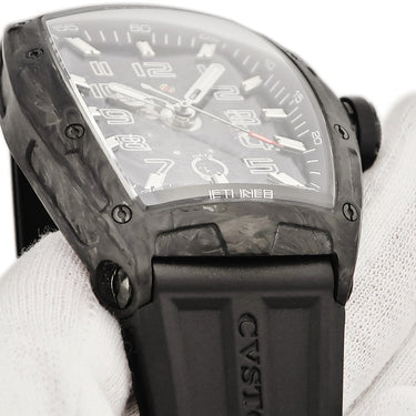 腕時計 クストス CVSTOS チャレンジ ジェットライナー 2 フォージドカーボン CVT-JET2-SL 自動巻き メンズ スケルトン ブラック