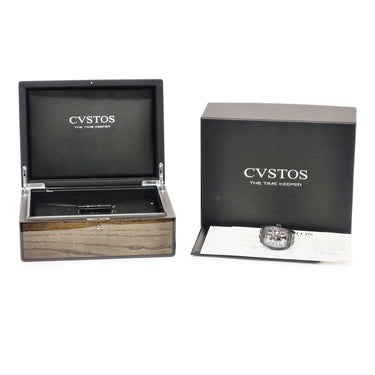 腕時計 クストス CVSTOS チャレンジ ジェットライナー 2 フォージドカーボン CVT-JET2-SL 自動巻き メンズ スケルトン ブラック