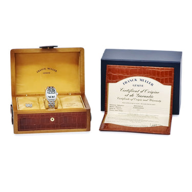 腕時計 フランクミュラー FRANCK MULLER コンキスタドール 8005LD1R AC 自動巻き レディース 純正ダイヤ トノウ ビザン数字 ギョウシェ