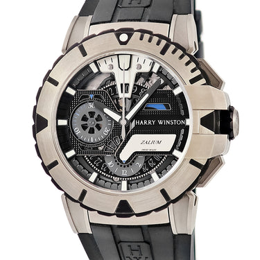 腕時計 ハリーウィンストン Harry Winston オーシャン スポーツ クロノグラフ 411/MCA44ZC.K2 自動巻き メンズ ザリウム 合金 デイト 限定