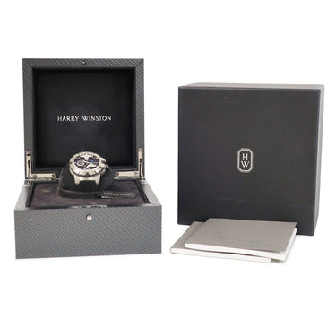 腕時計 ハリーウィンストン Harry Winston オーシャン スポーツ クロノグラフ 411/MCA44ZC.K2 自動巻き メンズ ザリウム 合金 デイト 限定