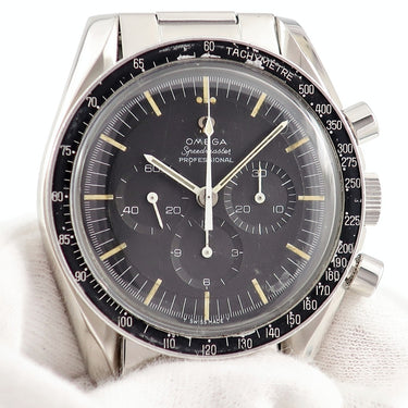 腕時計 オメガ OMEGA スピードマスター プロフェッショナル 4thモデル ST105.012-66 手巻き メンズ クロノグラフ タキメーター 黒