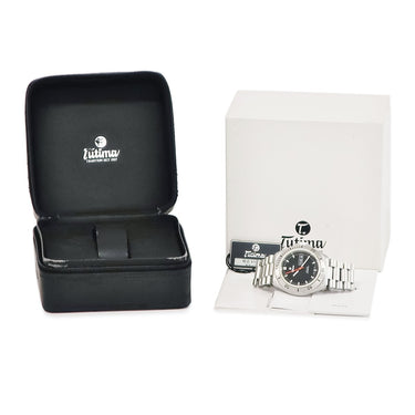 腕時計 チュチマ Tutima パシフィック デイデイト 670-01 自動巻き メンズ 逆回転防止ベゼル ブラック 黒 ダイバーズ