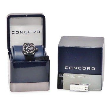 腕時計 コンコルド CONCORD C1 レトログラード デイデイト 0320054 01.5.40.1020 自動巻き メンズ 黒 パワーリザーブインジケーター