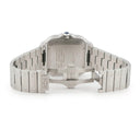 腕時計 カルティエ Cartier サントス ドゥ カルティエ LM WSSA0062 自動巻き メンズ デイト グリーン 緑 ローマン ラージモデル