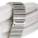 腕時計 カルティエ Cartier サントス ドゥ カルティエ LM WSSA0062 自動巻き メンズ デイト グリーン 緑 ローマン ラージモデル