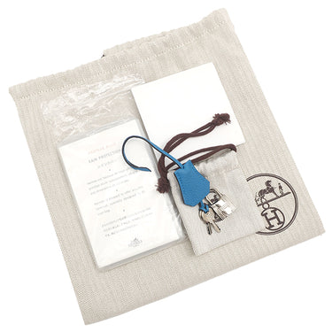 エルメス HERMES バーキン25 ブルーザンジバル トゴ ハンドバッグ シルバー金具 青