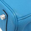 エルメス HERMES バーキン25 ブルーザンジバル トゴ ハンドバッグ シルバー金具 青