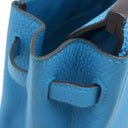 エルメス HERMES バーキン25 ブルーザンジバル トゴ ハンドバッグ シルバー金具 青